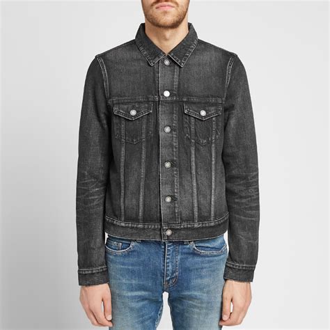 yves saint laurent mens jacket|saint laurent black denim jacket.